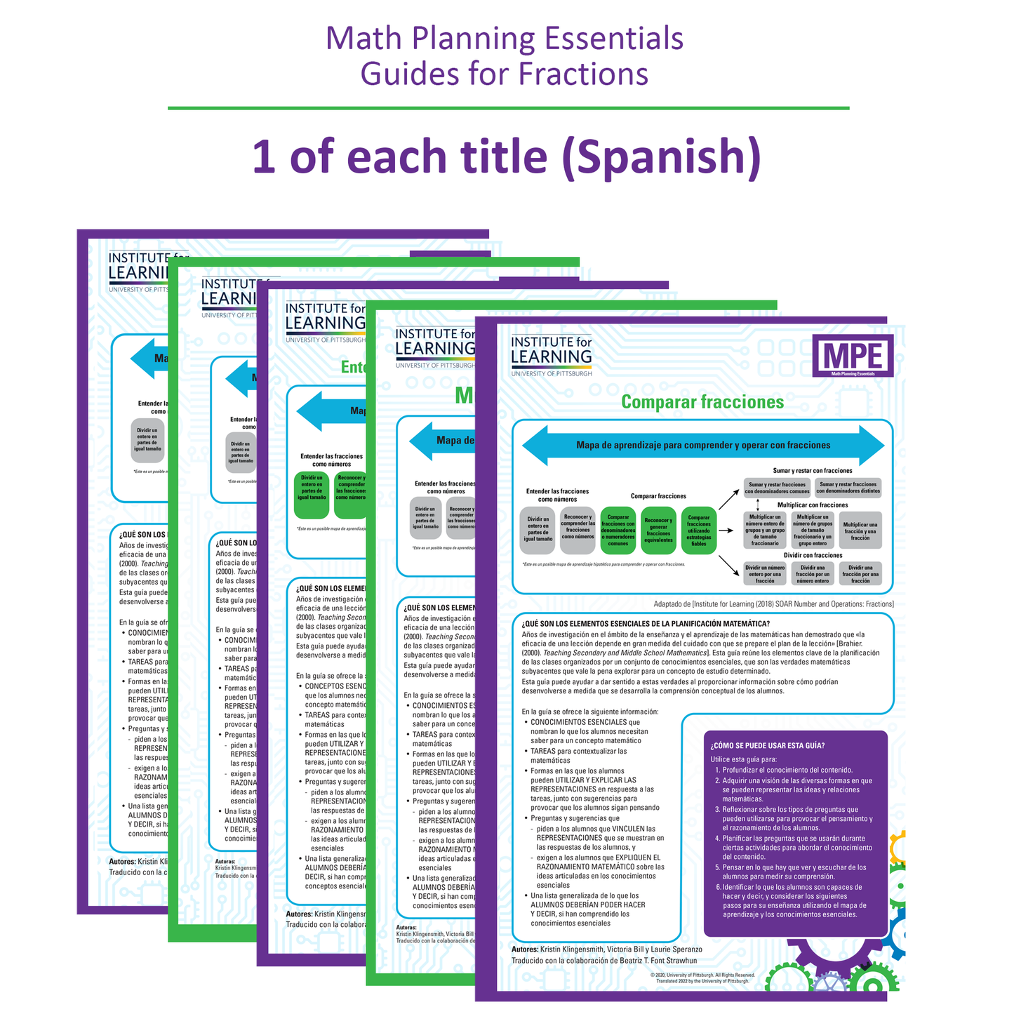 Math Planning Essentials Guides for Fractions