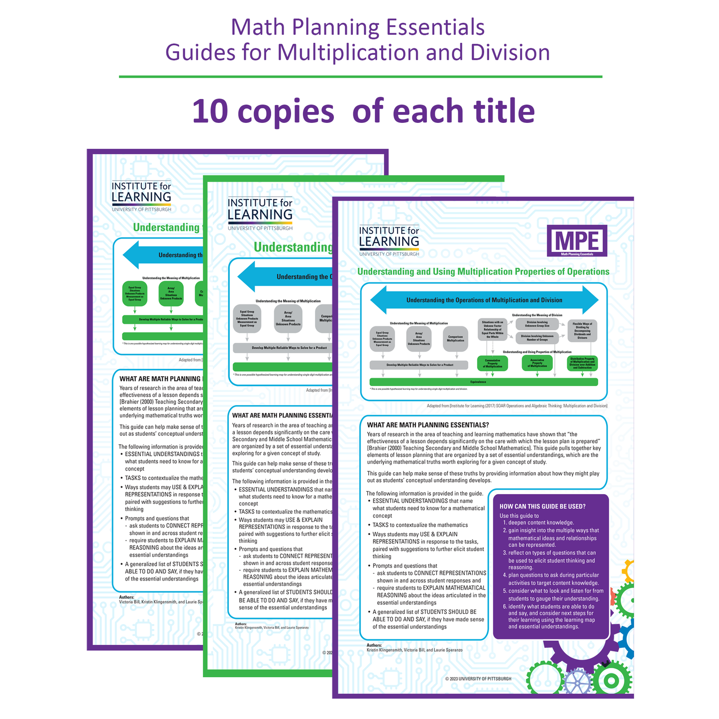 Math Planning Essentials Guides for Multiplication and Division