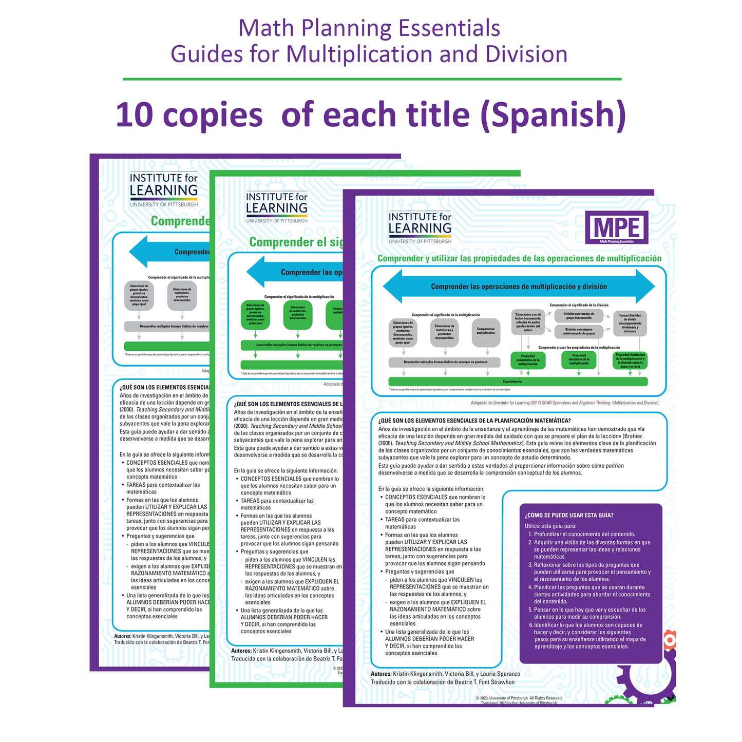 Math Planning Essentials Guides for Multiplication and Division