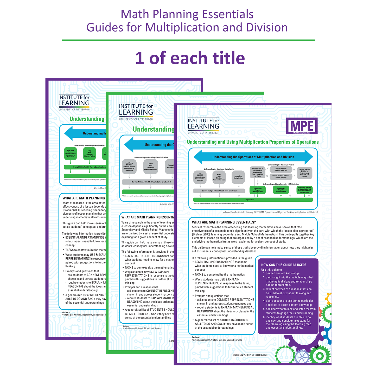 Math Planning Essentials Guides for Multiplication and Division