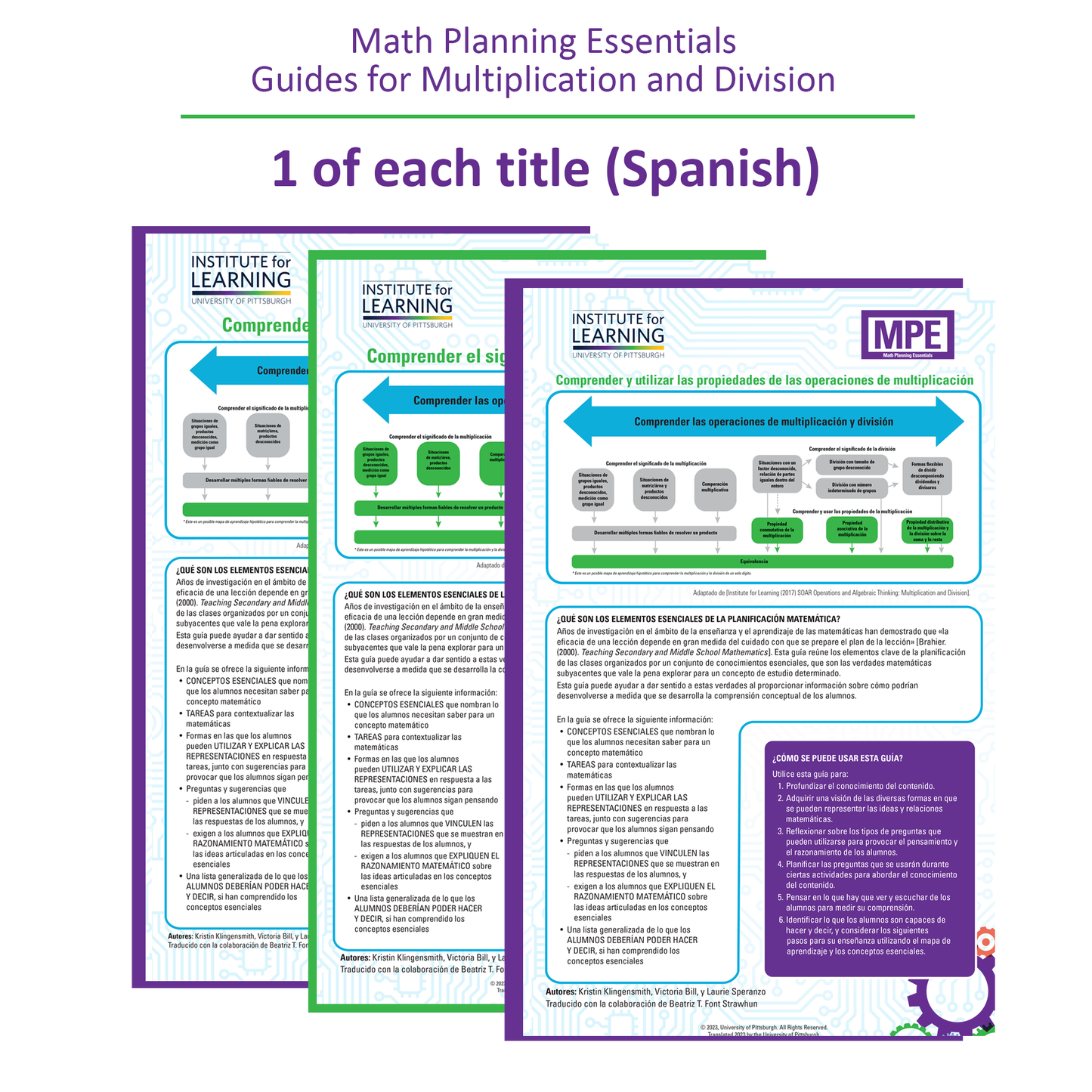 Math Planning Essentials Guides for Multiplication and Division
