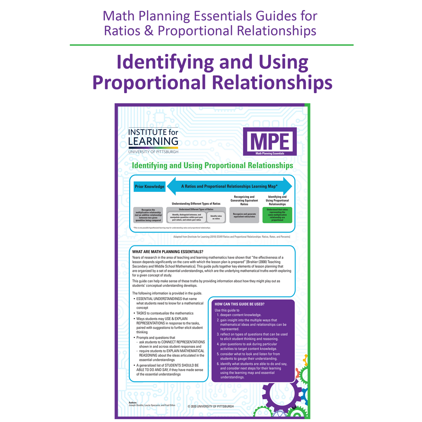 Math Planning Essentials Guides for Ratios & Proportional Relationships
