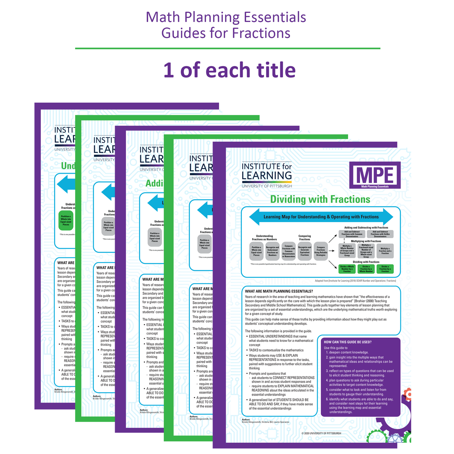 Math Planning Essentials Guides for Fractions