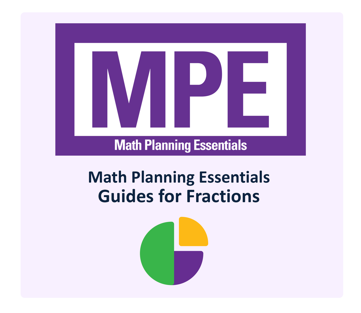 Math Planning Essentials Guides for Fractions