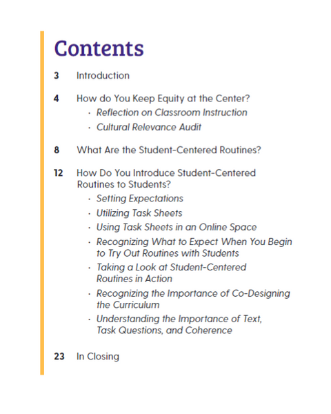 Creating Student-Centered Classrooms for English Language Arts